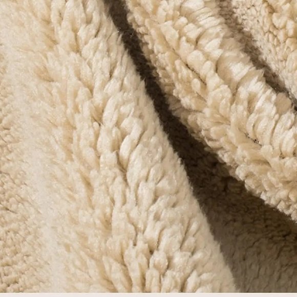 95%Cotton Womens Lined Sherpa Sweatshirt, Thick Warm Fleece, XL, Army Green - Picture 2 of 3